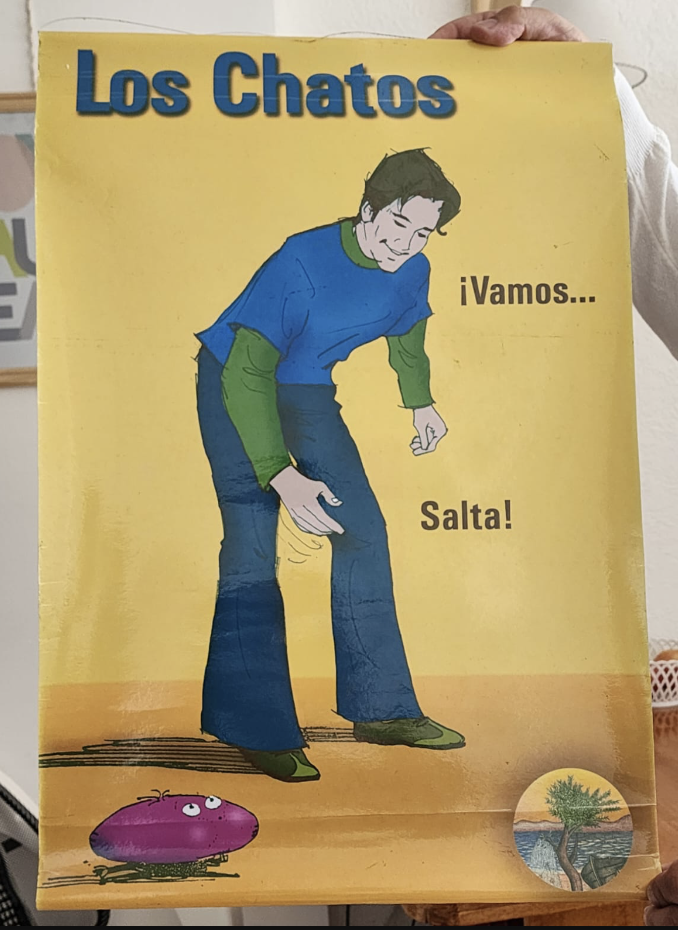 Lámina didáctica Los Chatos, conservada entre los materiales de estudio del Método CONTAL